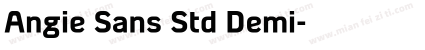 Angie Sans Std Demi字体转换